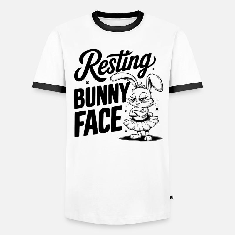 Resting Bunny Face Men's Ringer Shirt