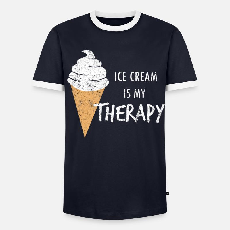 Eis Eiscreme Sommer Geschenkidee - Männer Kontrast-T-Shirt - undefined