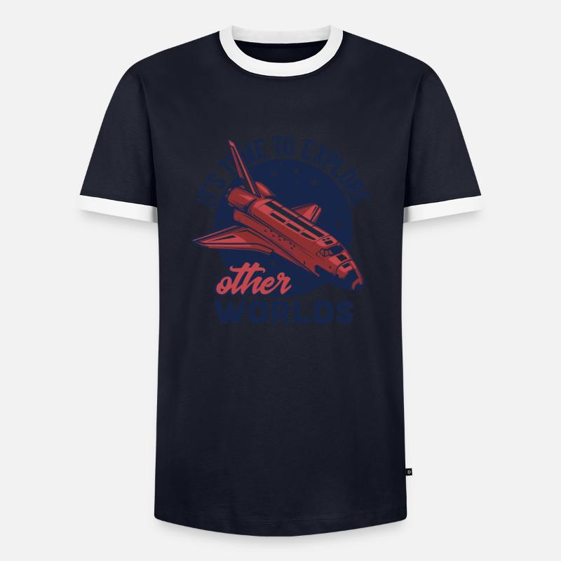 Science-fiction, Espace spatial T-shirt contrasté Homme