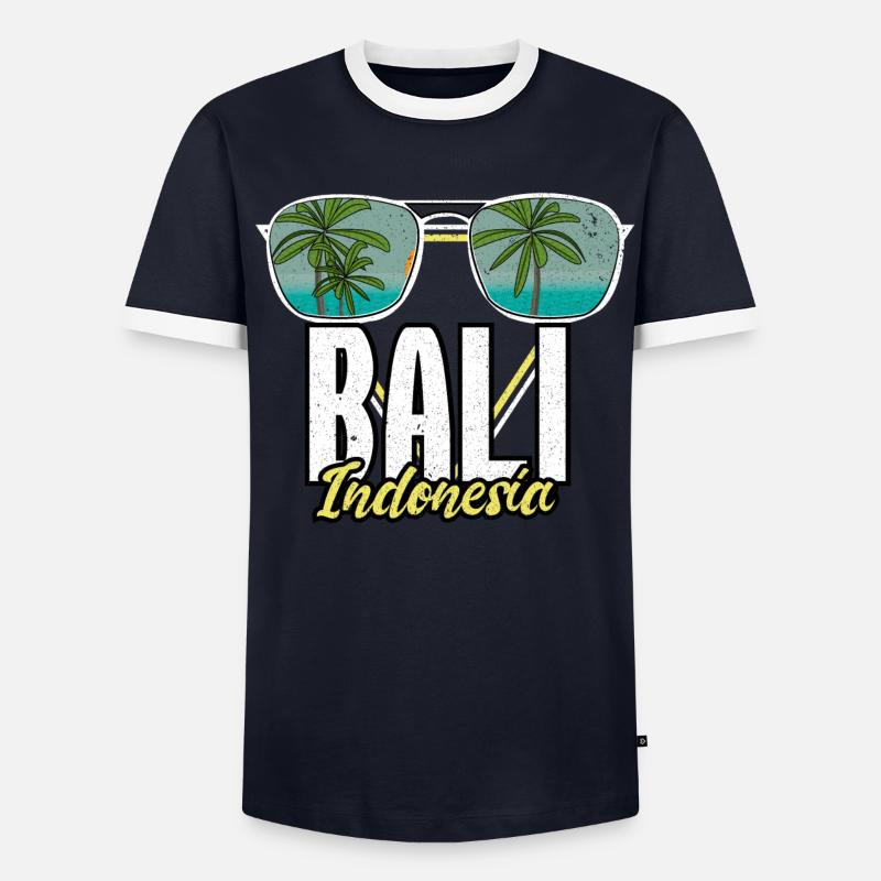 Bali Erinnerungen Geschenkidee Männer Kontrast-T-Shirt