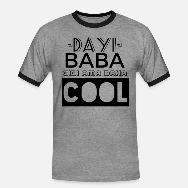 Turkish saying - Men's Ringer Shirt - heather grey/black