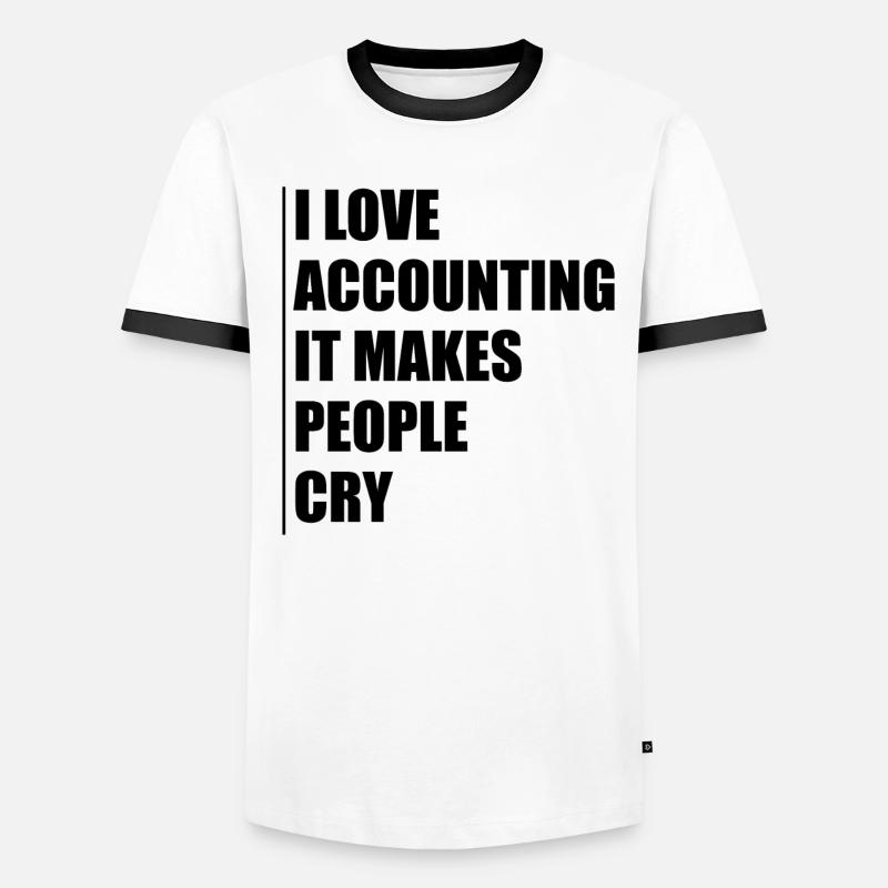 Comptable Comptabilité Cpa Drôle dire cadeau T-shirt contrasté Homme