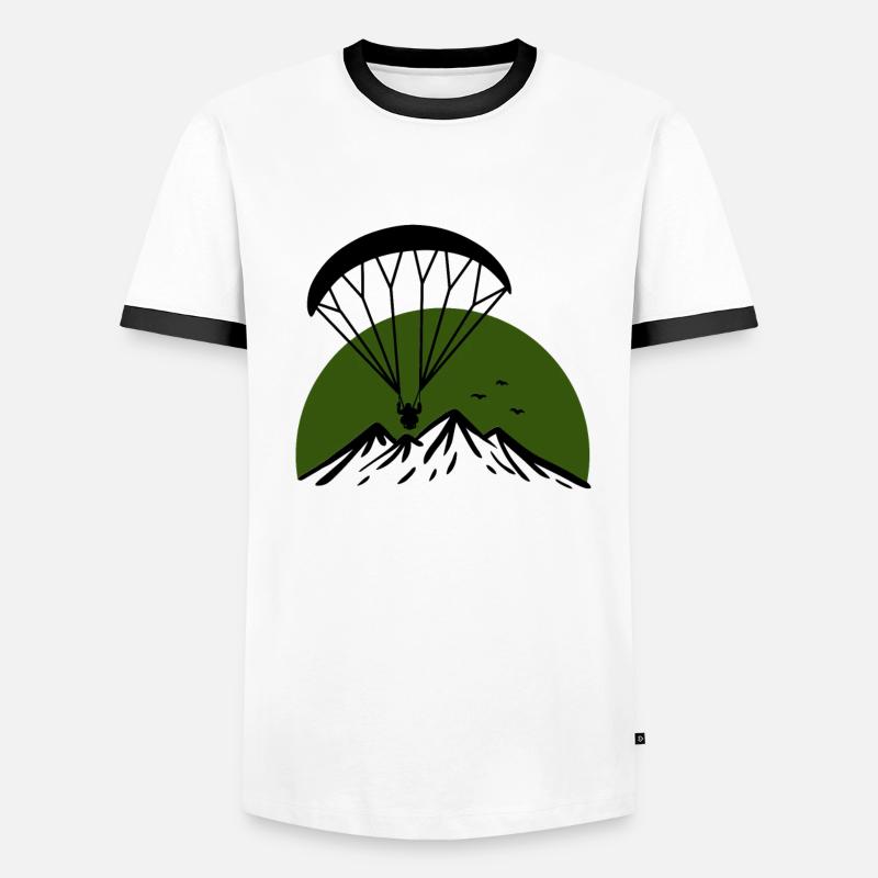 Paramotoring Retro Design Männer Kontrast-T-Shirt