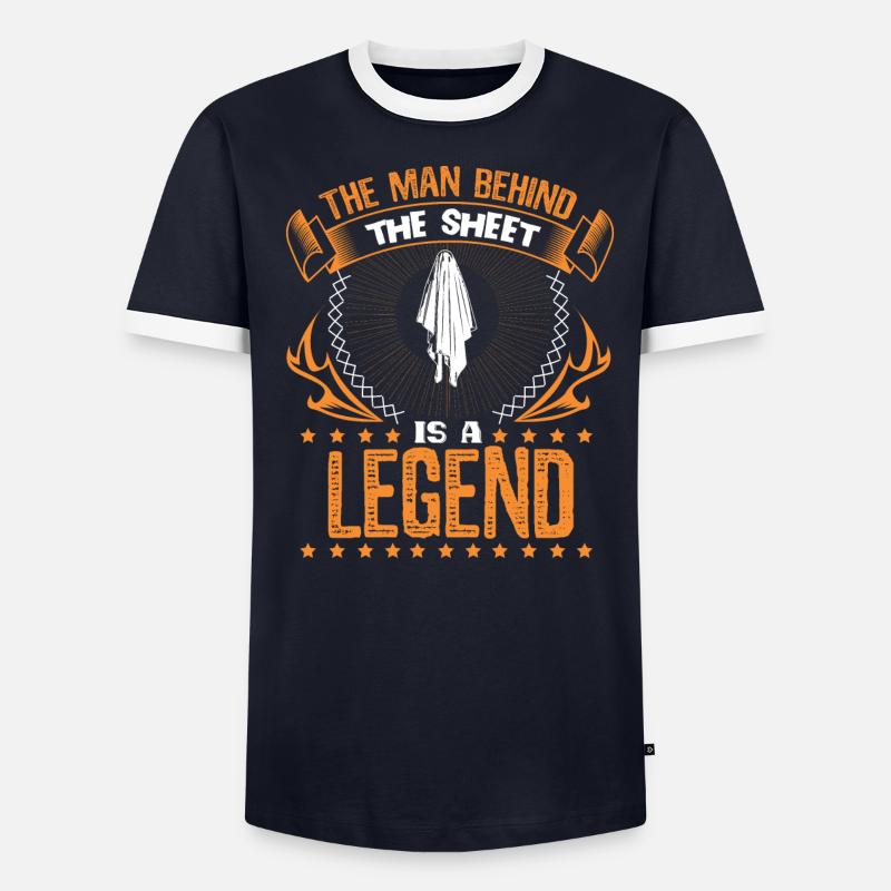 Halloween Ghost Ectoplasm Gift Idea - Men's Ringer Shirt - undefined