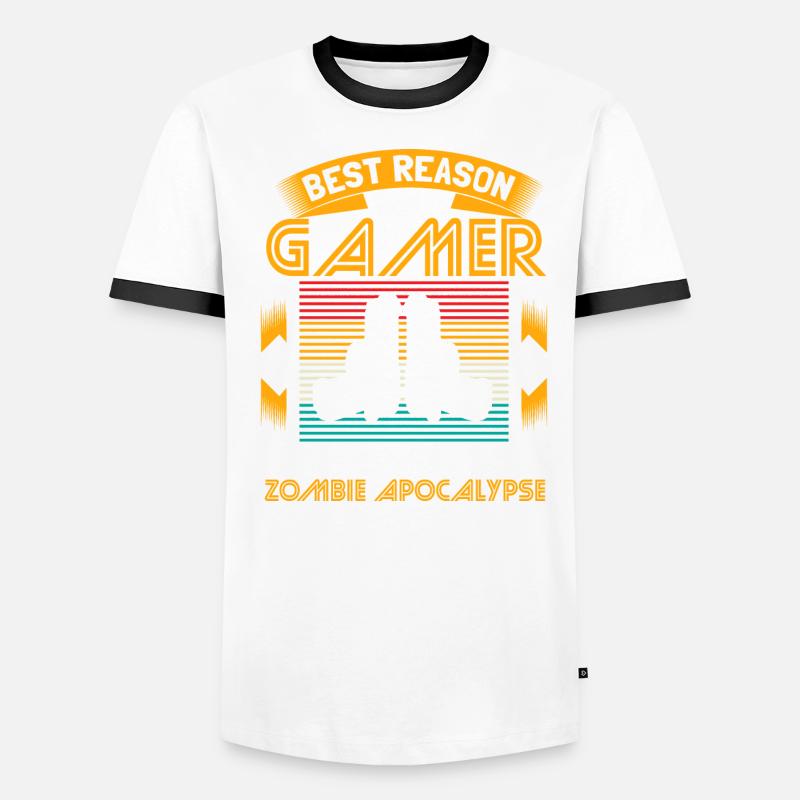 Zombie Apokalypse Epidemie Geschenkidee Männer Kontrast-T-Shirt