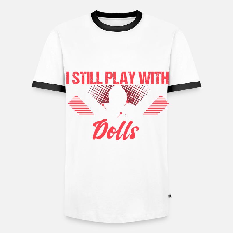 Voodoo Puppe Spruch Geschenkidee Männer Kontrast-T-Shirt