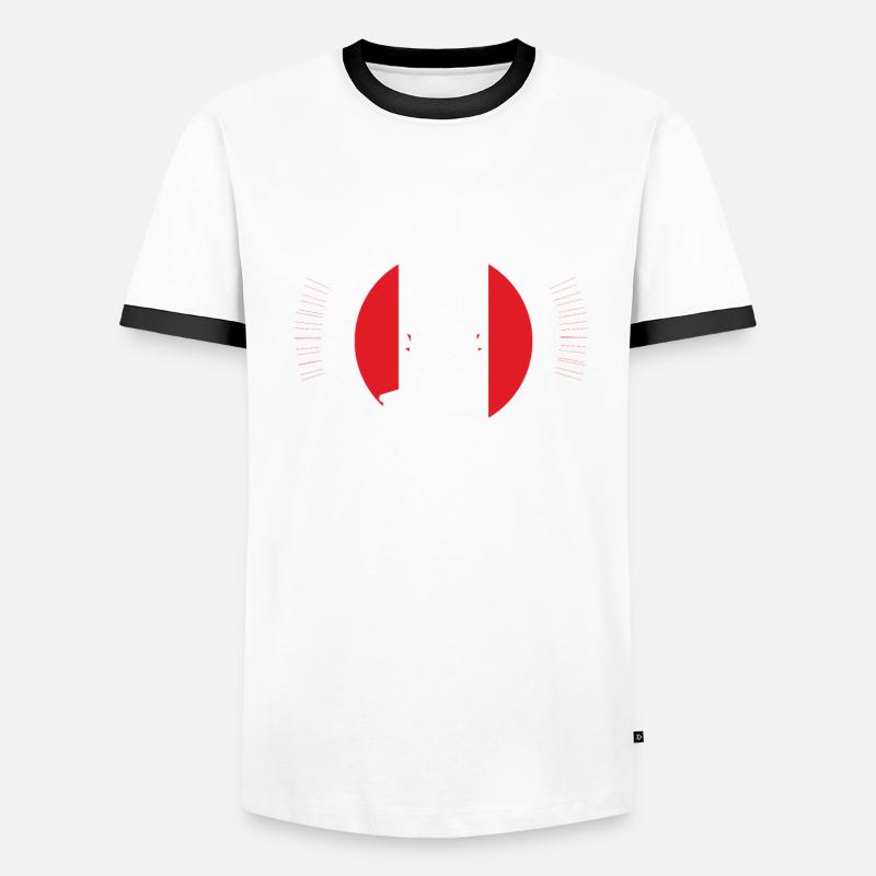 Canada Maple Flag Men's Ringer Shirt