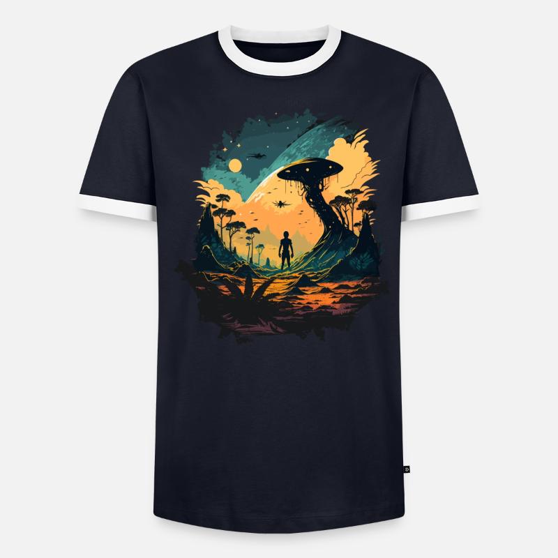 espace T-shirt contrasté Homme