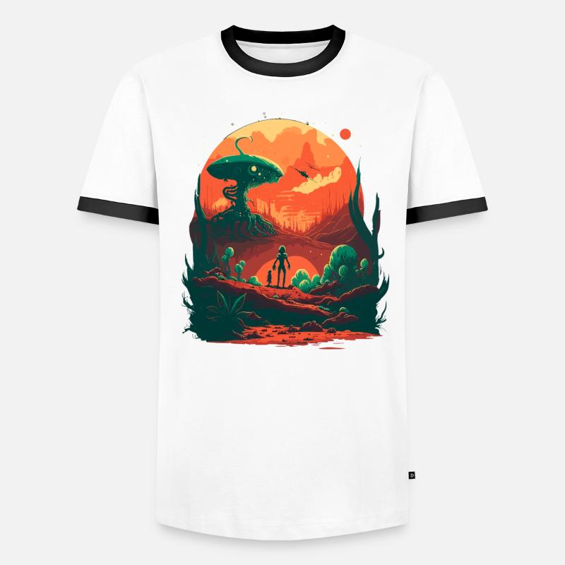 weird alien Men's Ringer Shirt