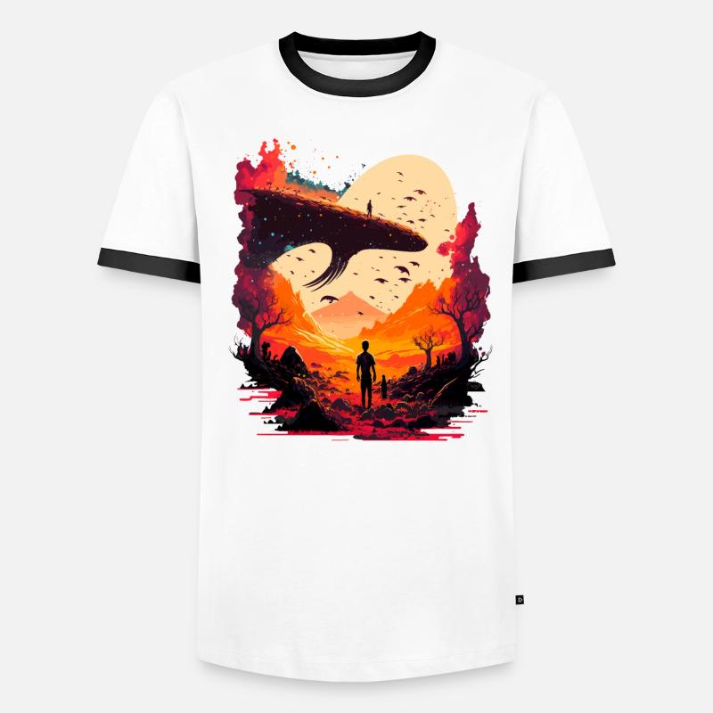 Alien Artwork Men's Ringer Shirt