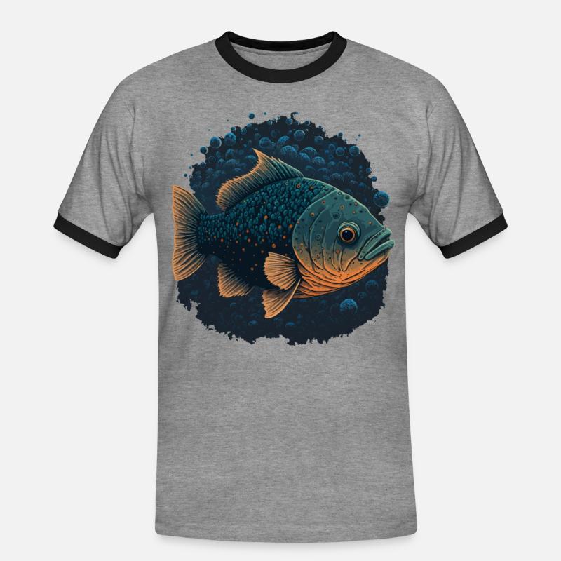 Aquarium Ventilator - Männer Kontrast-T-Shirt - Grau meliert/Schwarz