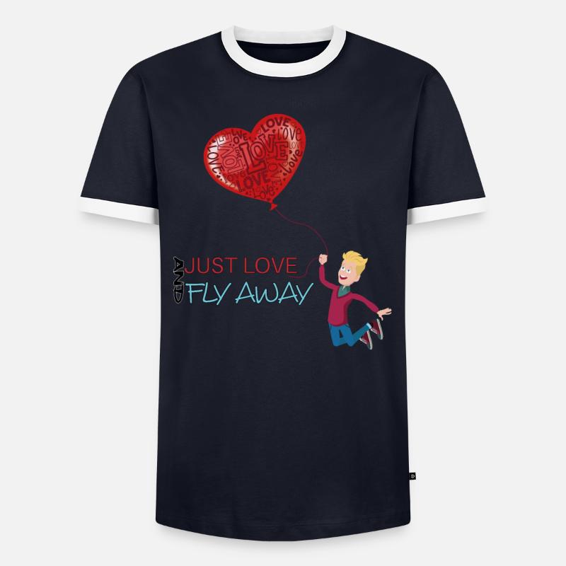 Garçon de la Saint-Valentin T-shirt contrasté Homme