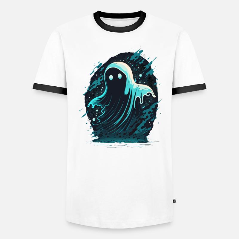 Spooky Ghost Men's Ringer Shirt