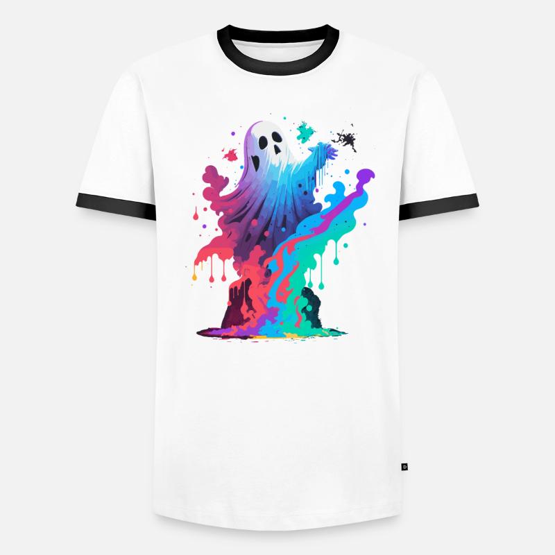 Dancing Ghost Men's Ringer Shirt