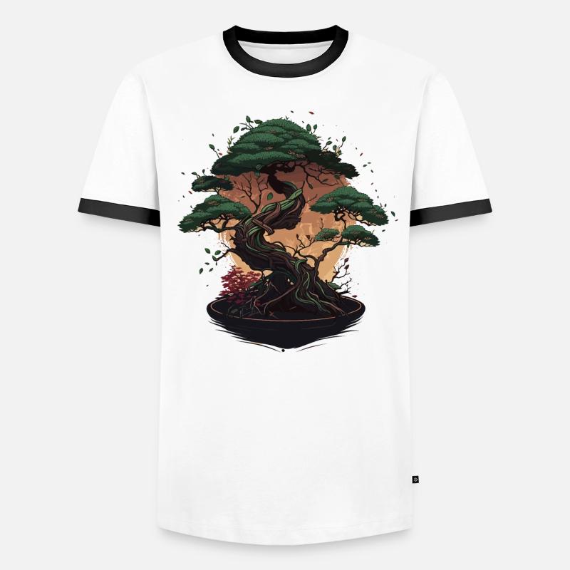 Tiny Bonsai Tree Men's Ringer Shirt