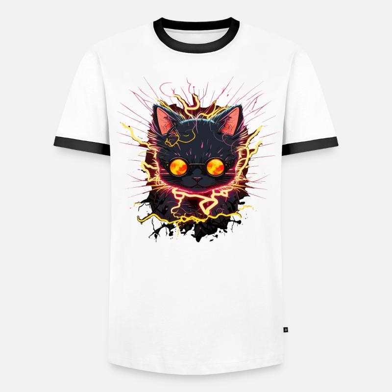 High Voltage Cat Men's Ringer Shirt