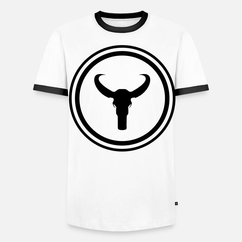 Squelette de taureau T-shirt contrasté Homme