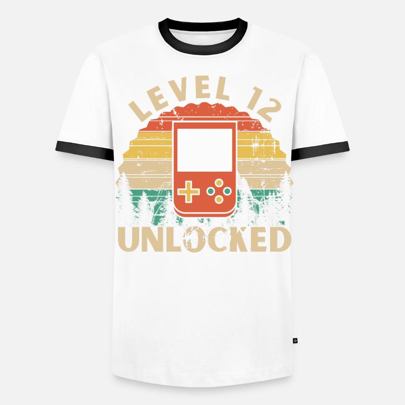 Level 12 freigeschaltet Männer Kontrast-T-Shirt