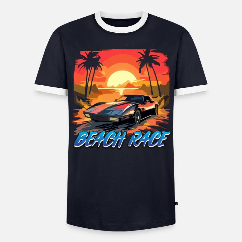 COURSE PLAGE T-shirt contrasté Homme