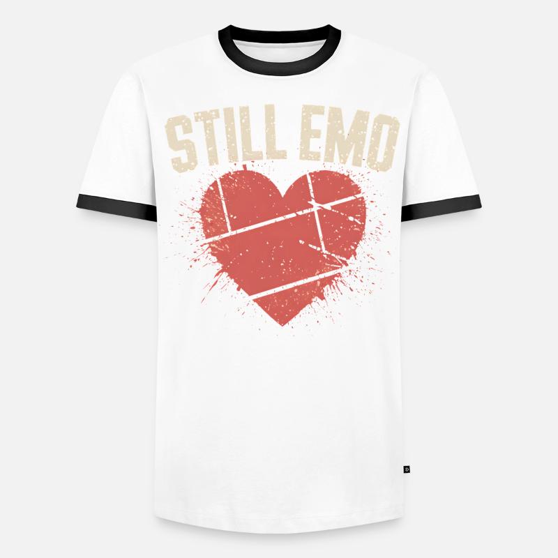Toujours Emo ! Emo Goth Alternative T-shirt contrasté Homme
