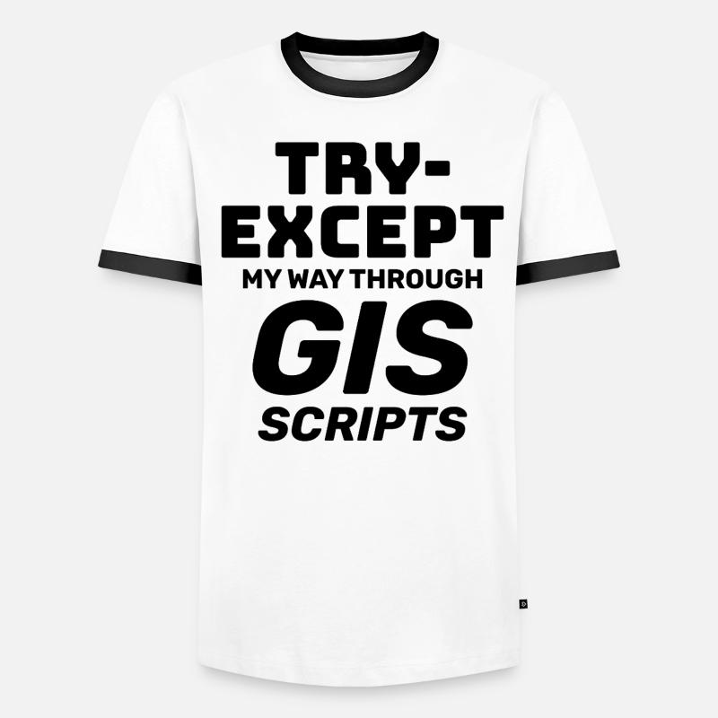 Scripts SIG Programmation Essayer sauf le débogage T-shirt contrasté Homme
