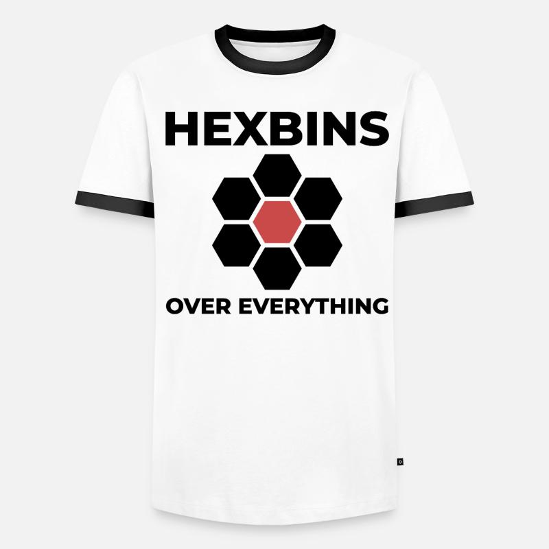 Hexbins Datenvisualisierung GIS Mapping Räumlich Männer Kontrast-T-Shirt