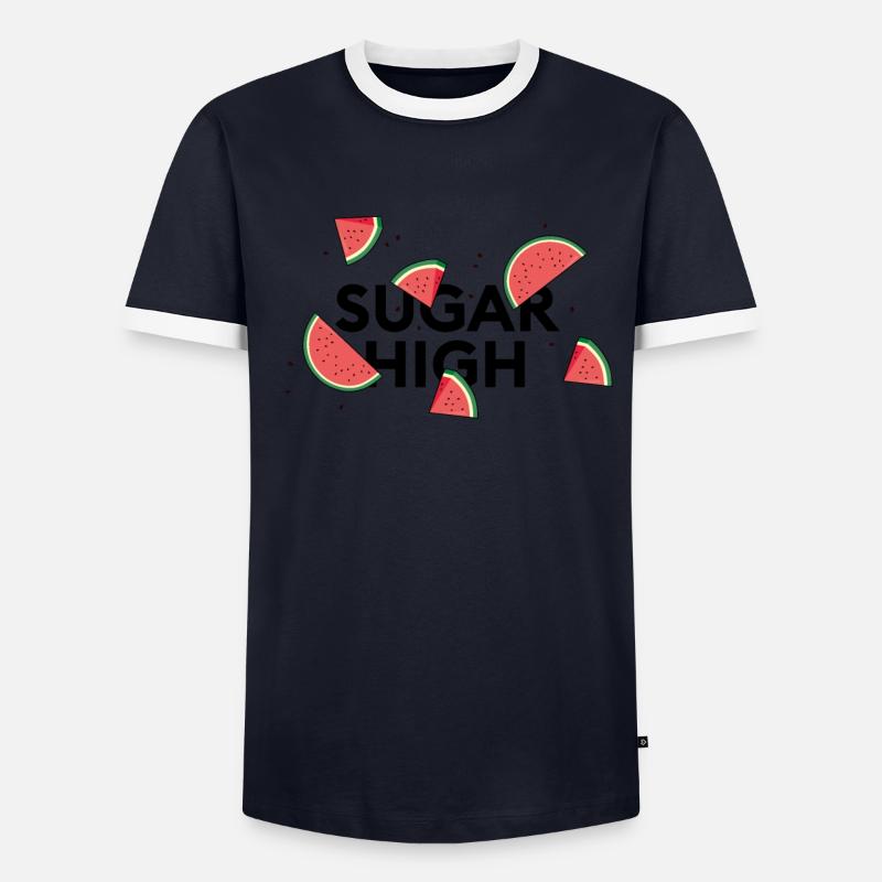watermelon « sugar high » pastèques estivales T-shirt contrasté Homme