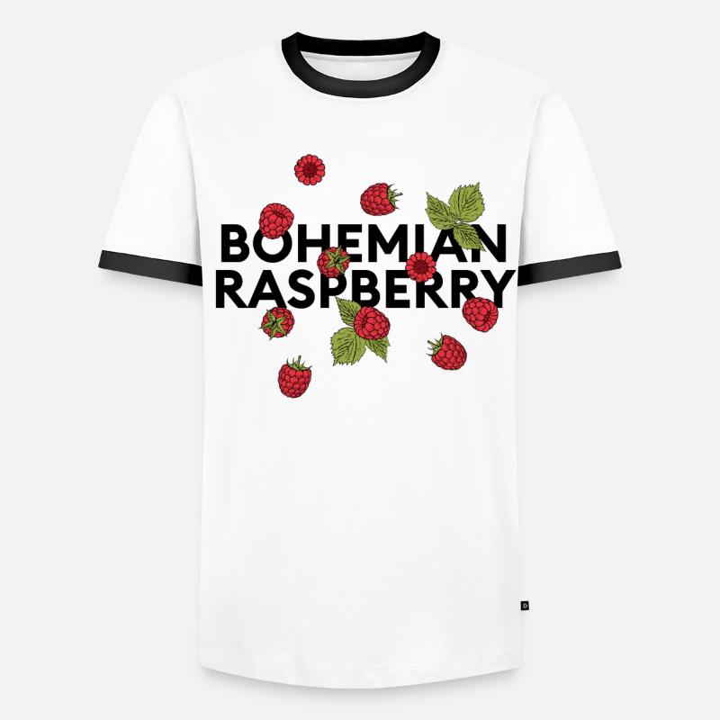 Déclaration « bohemian raspberry » avec framboises T-shirt contrasté Homme