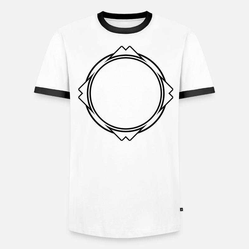 Cool frame in black with corners Men's Ringer Shirt