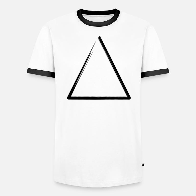 Weathered triangle frame Men's Ringer Shirt