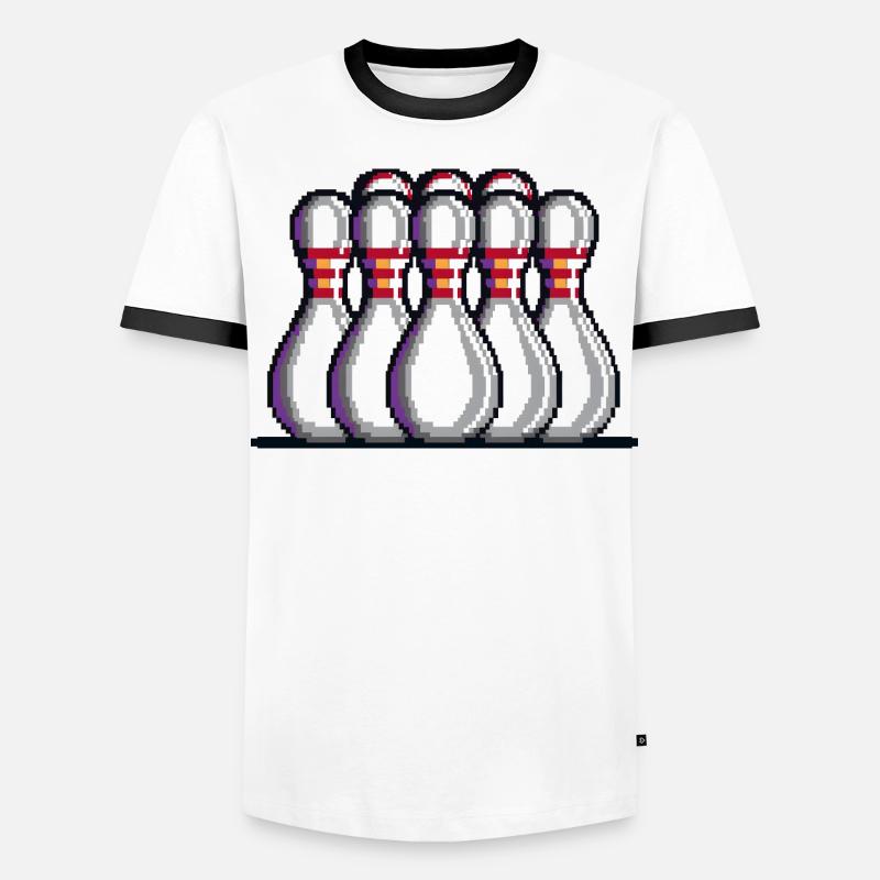 Quilles de bowling Pixel T-shirt contrasté Homme