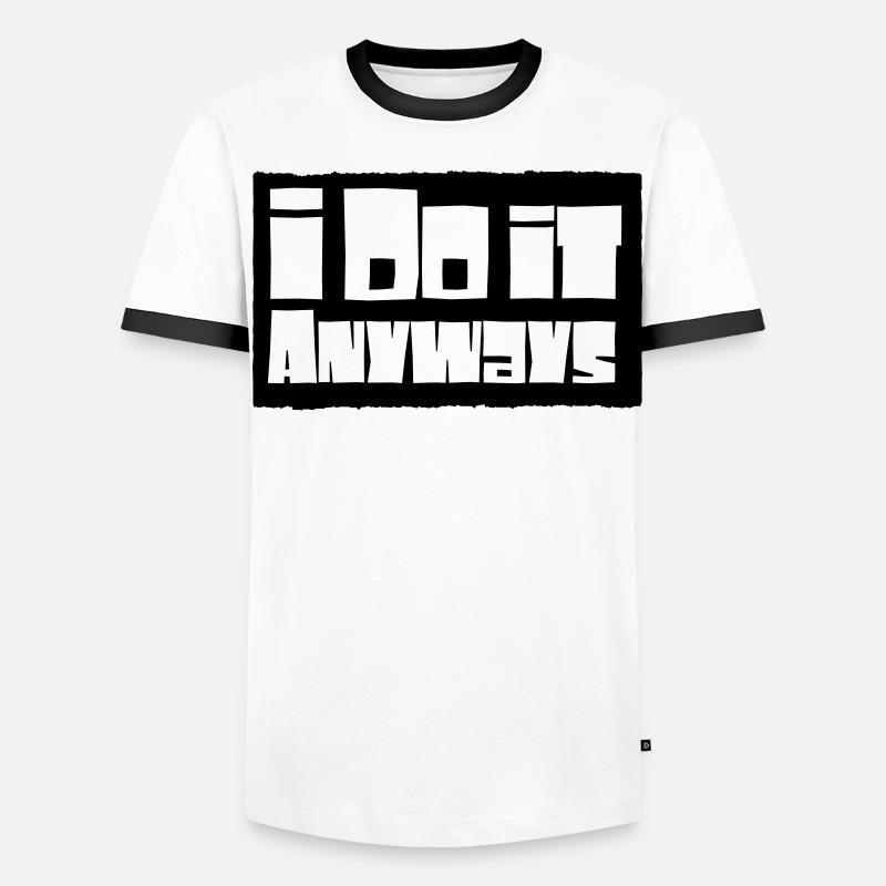 Je le fais quand même T-shirt contrasté Homme