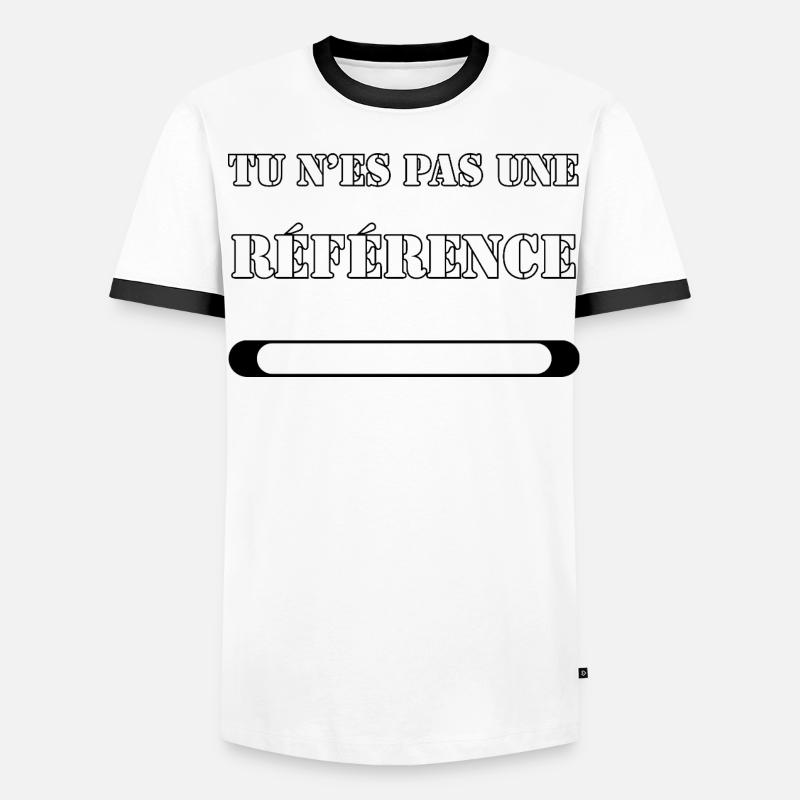 TU N’ES PAS UNE RÉFÉRENCE. T-shirt contrasté Homme