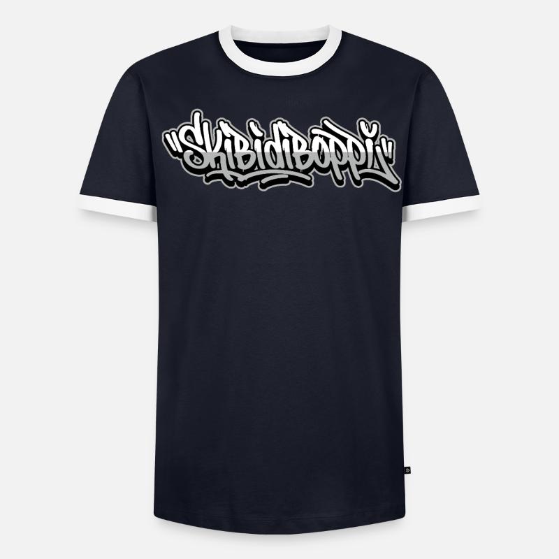 Scripts de graffiti Skibidiboppi T-shirt contrasté Homme