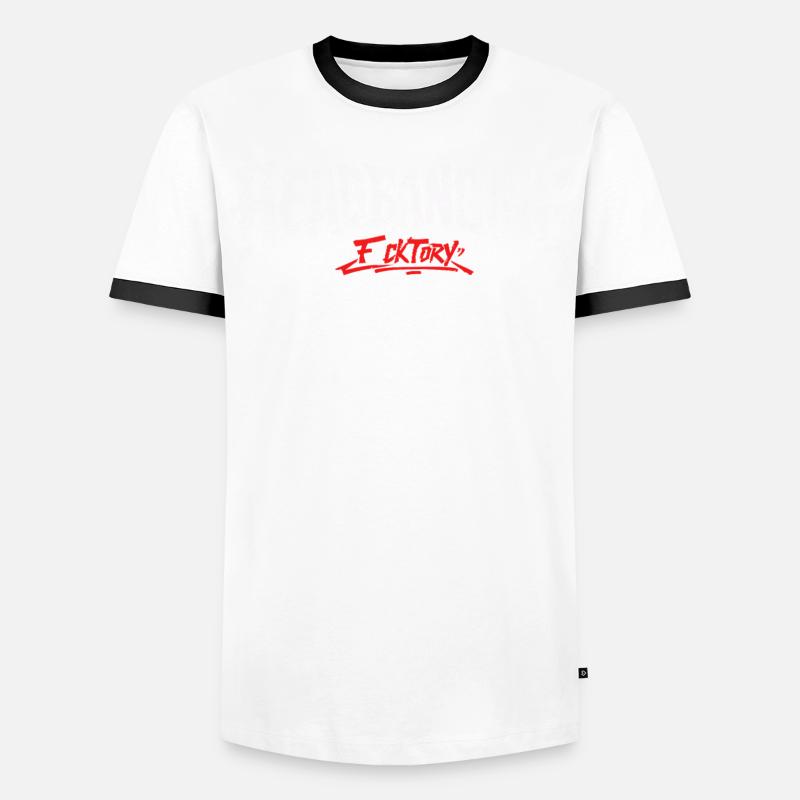 Headbanging logo white Men's Ringer Shirt