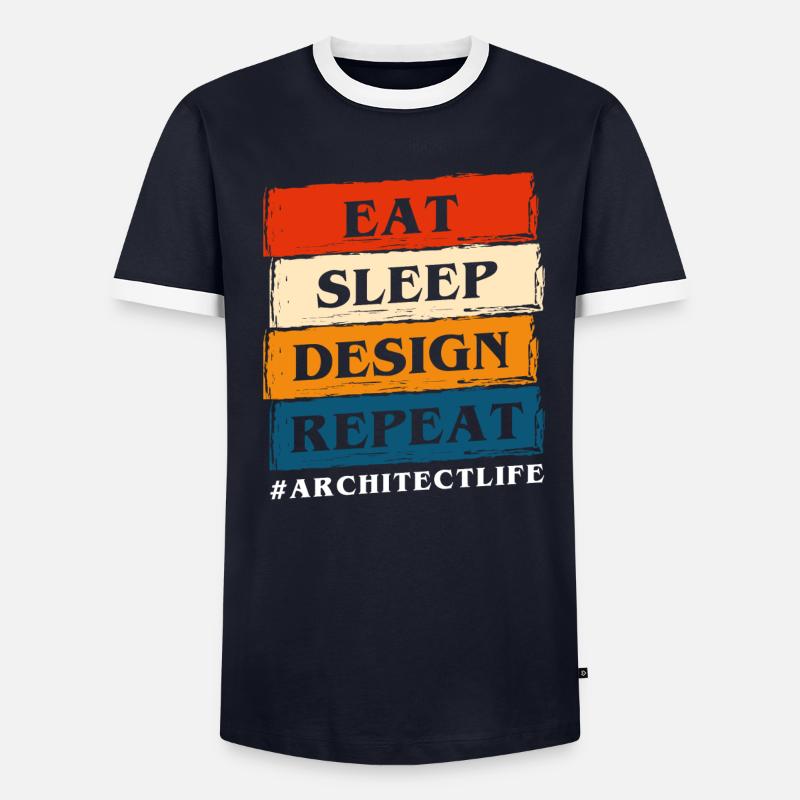 Architecte Bâtiment Construction de maison T-shirt contrasté Homme