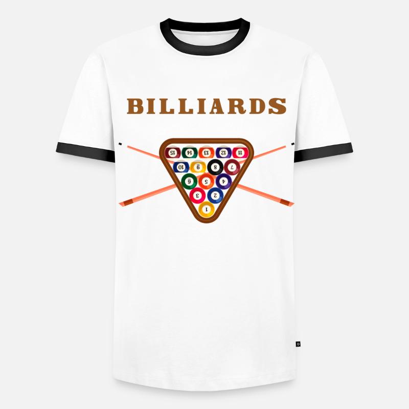 Billiard Pub Win Men's Ringer Shirt