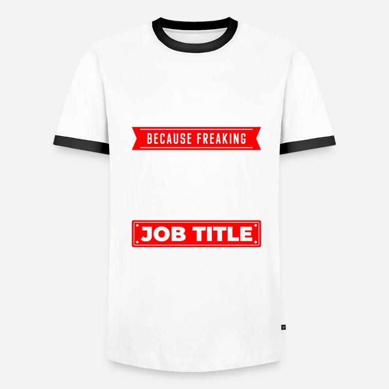 Sicherheitsdienst Beruf Groß Eingang Männer Kontrast-T-Shirt
