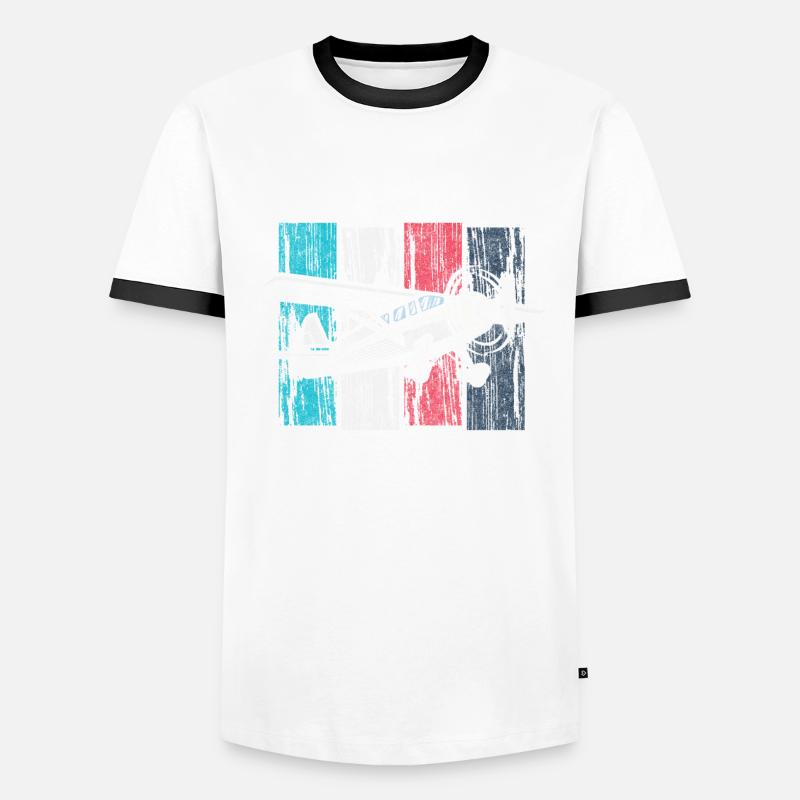 Model Airplane Model Flying Machine Flight Men's Ringer Shirt