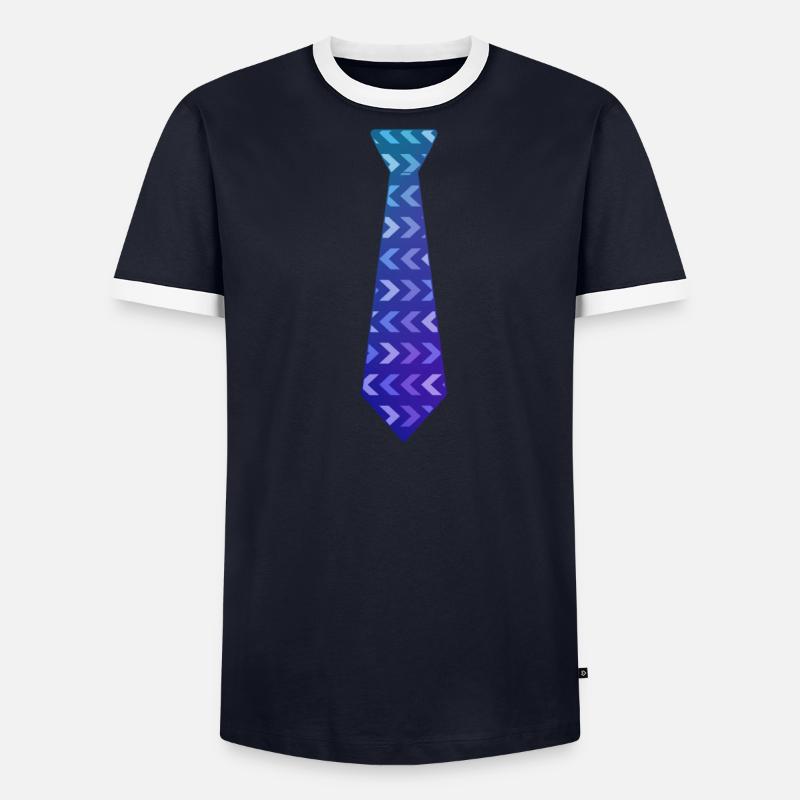 Cravate cravate affaires code vestimentaire cravate T-shirt contrasté Homme