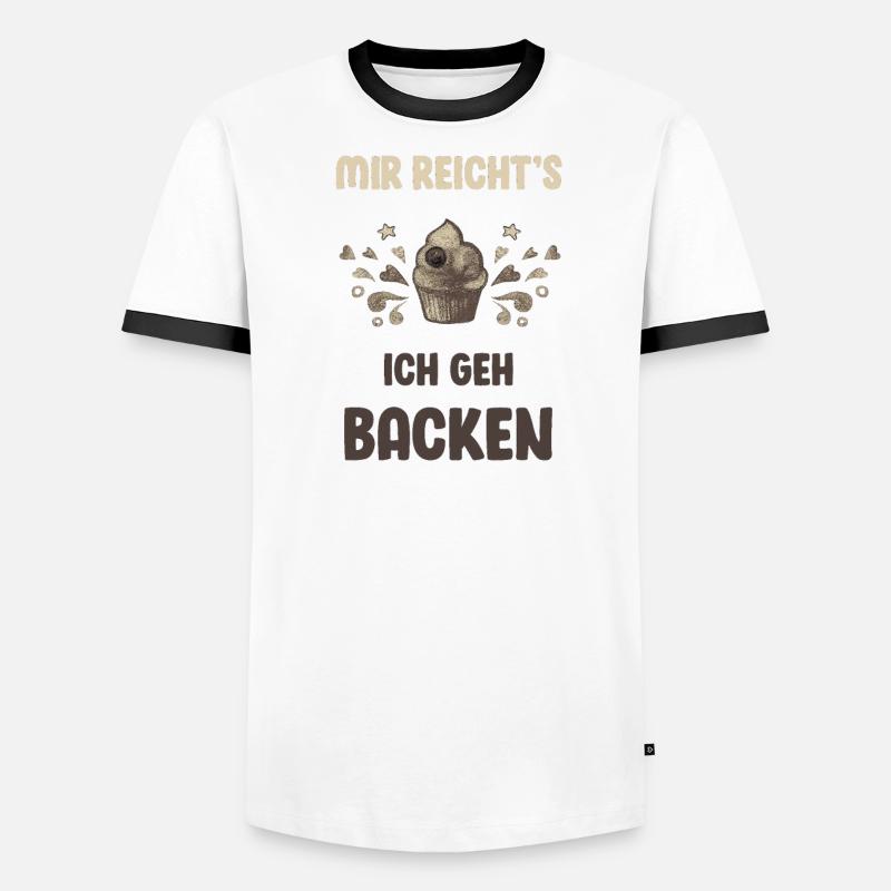 Lustiger Backen Spruch Geschenk backwaren Männer Kontrast-T-Shirt