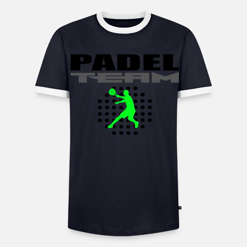 Padel-Mannschaft Männer Kontrast-T-Shirt