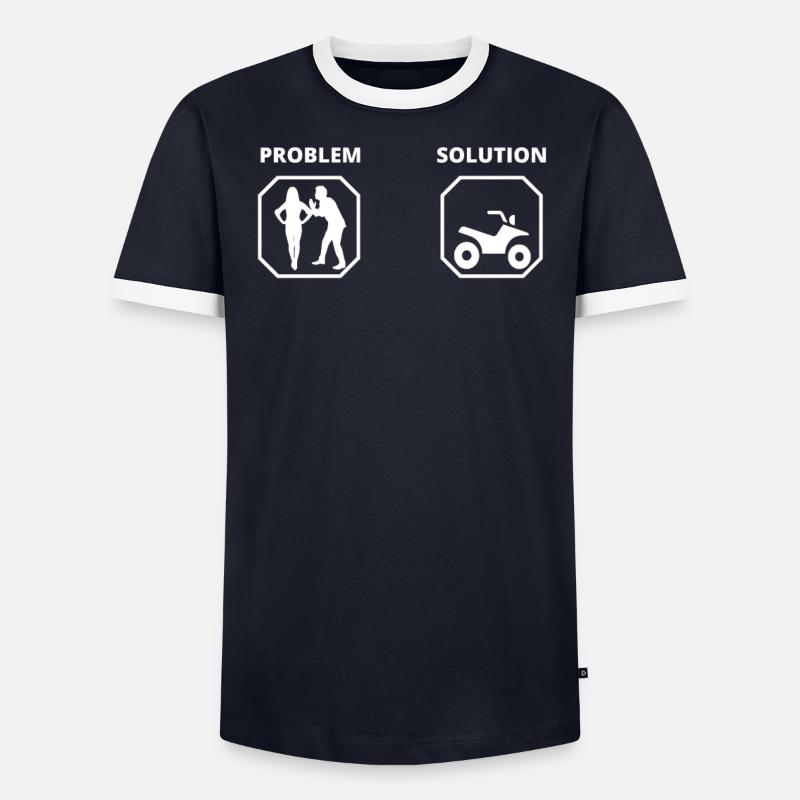 PROBLEM SOLUTION quad - T-shirt contrasté Homme - undefined