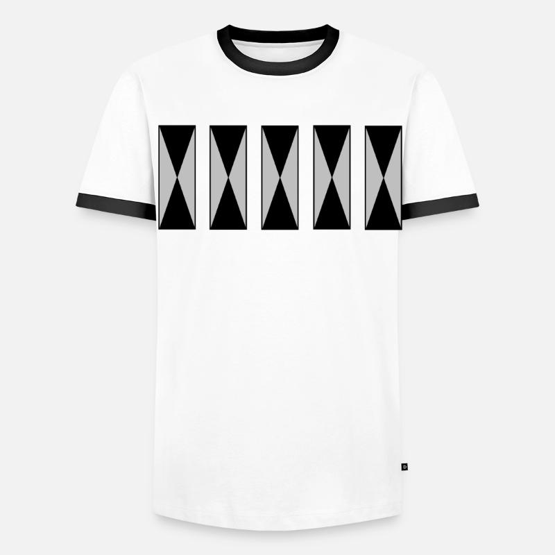 Einfach und einzigartig Männer Kontrast-T-Shirt