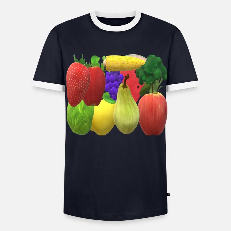 Conception végétalienne T-shirt contrasté Homme