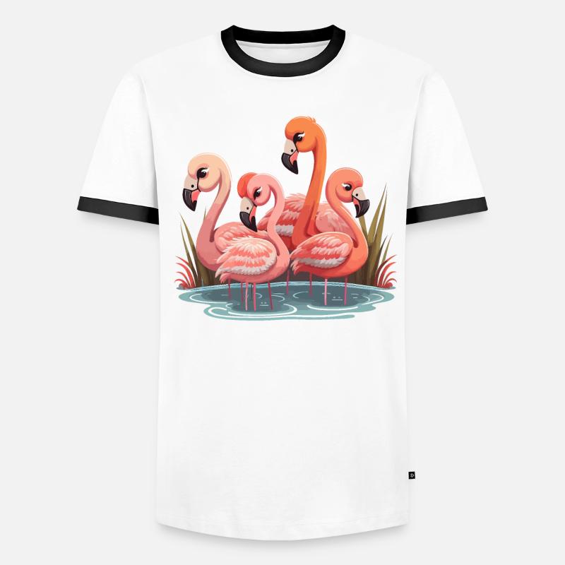 Flamingo Flock Men's Ringer Shirt