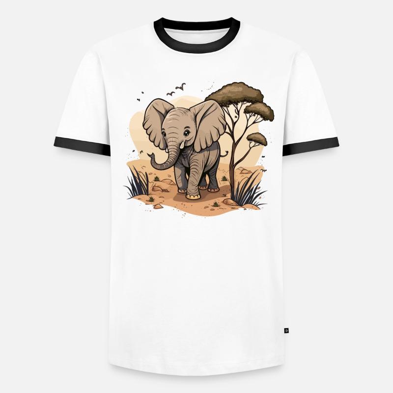 Géant de la savane T-shirt contrasté Homme