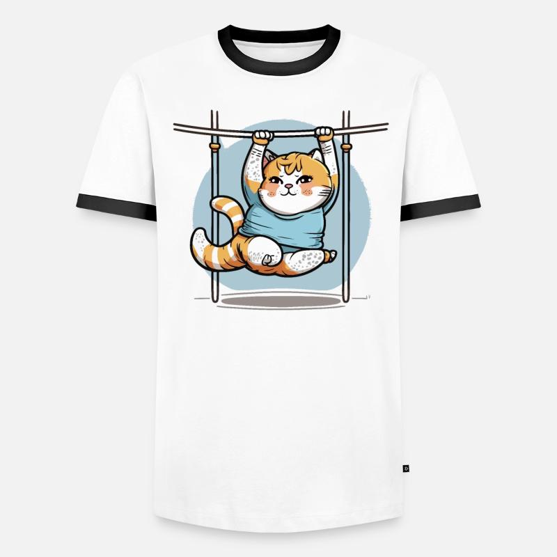 Feline Flexibility Men's Ringer Shirt