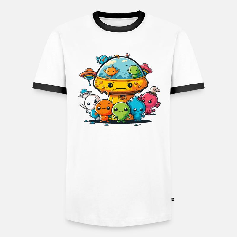 Copains de l’espace T-shirt contrasté Homme
