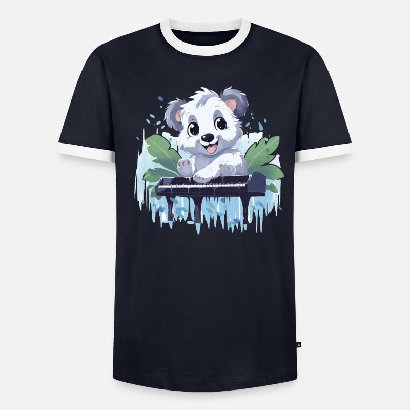 Koala mélodique T-shirt contrasté Homme